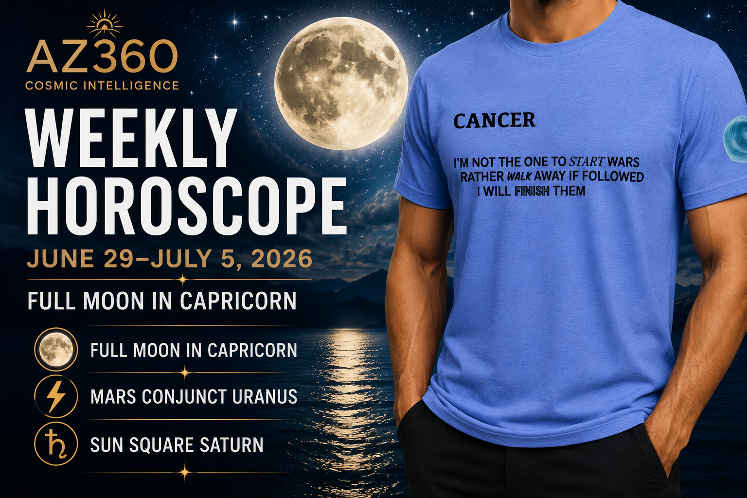Weekly Horoscope June 29–July 5, 2026: Full Moon in Capricorn Brings Clarity, Breakthroughs & a Bold New Beginning