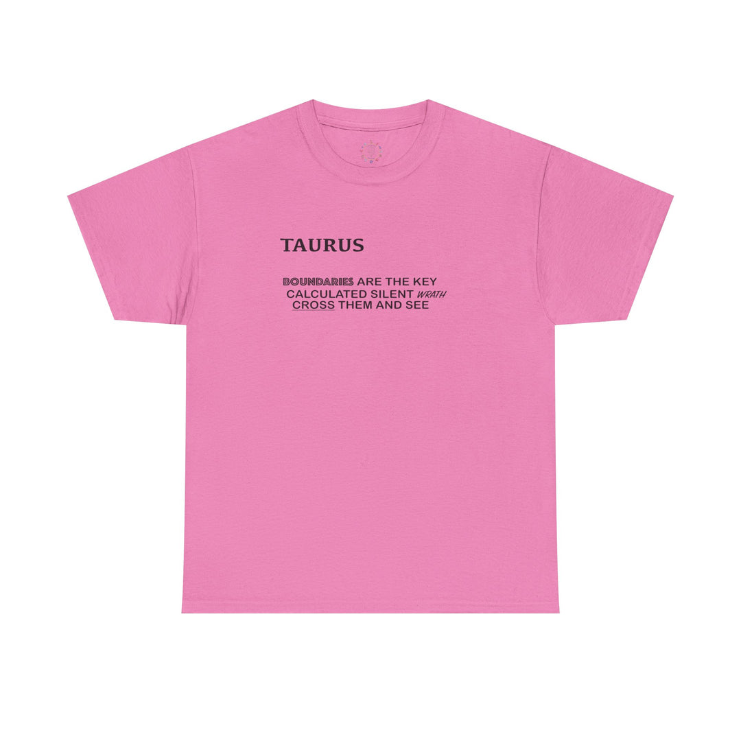 Taurus Boundaries Statement Tee