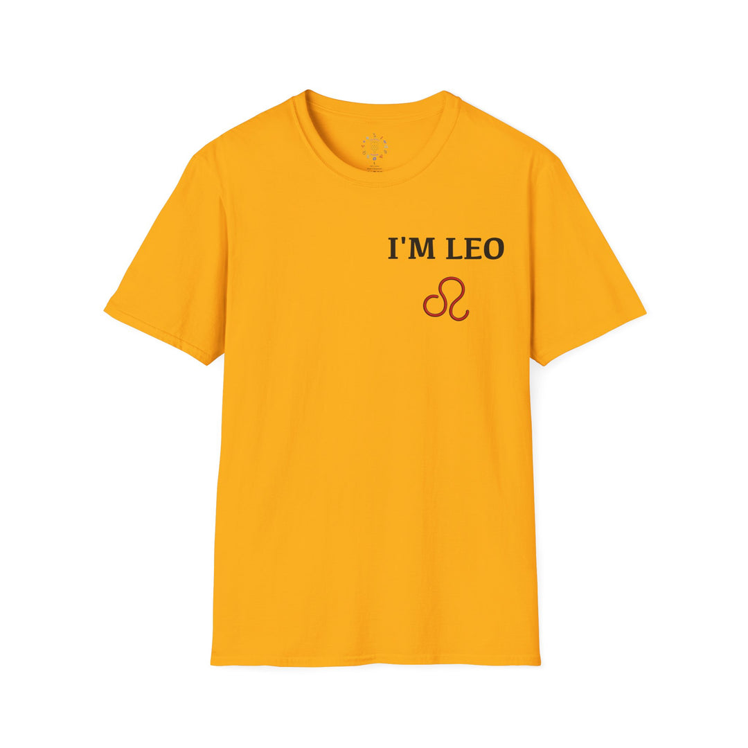 I'm Leo Zodiac Tee — Brave, Radiant, Royalty, Astrology Shirt