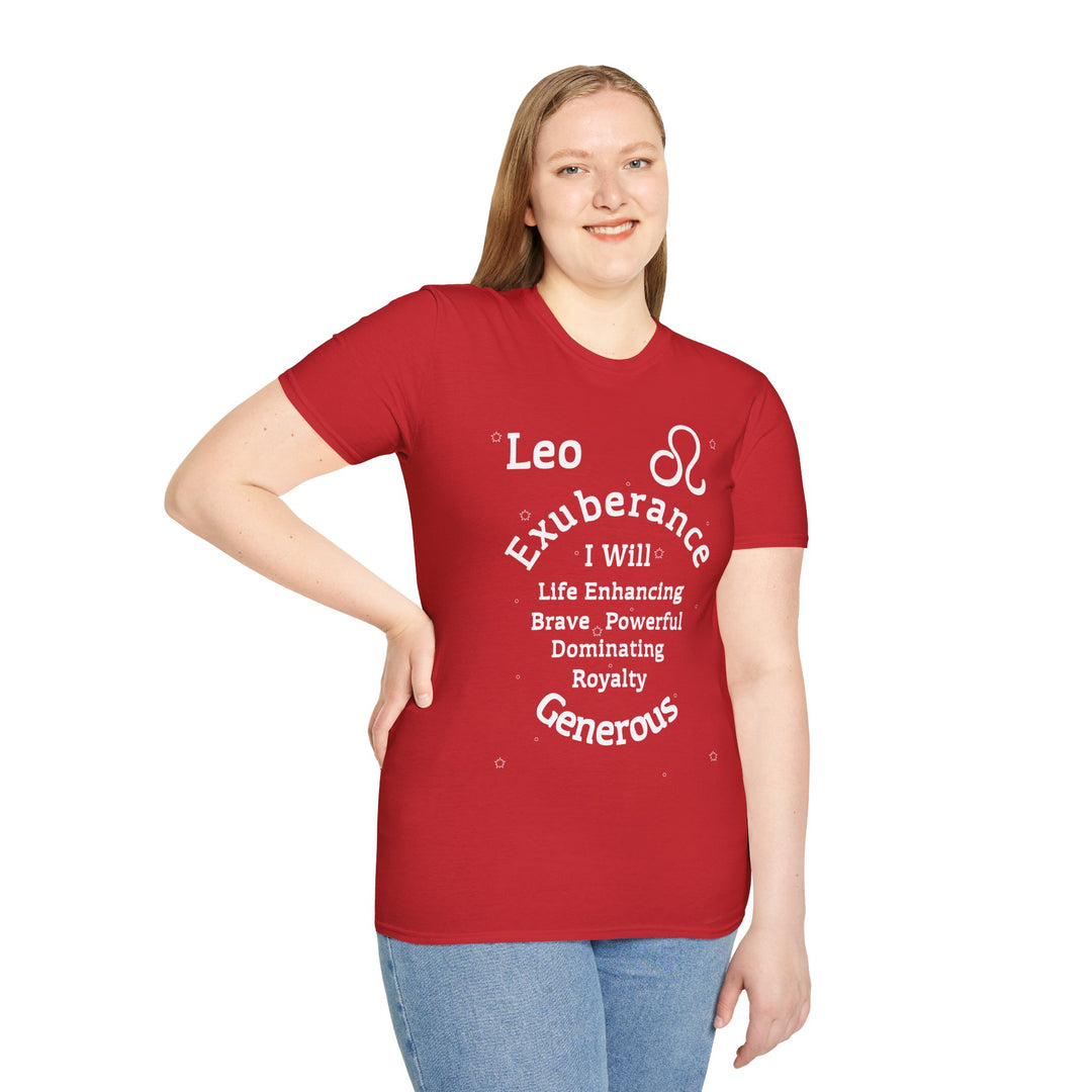 Leo Zodiac Affirmation Tee
