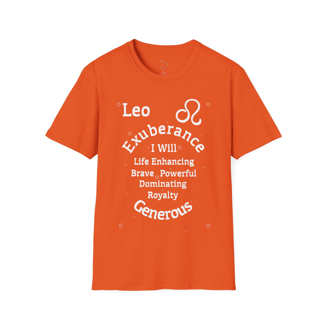 Leo Zodiac Affirmation Tee