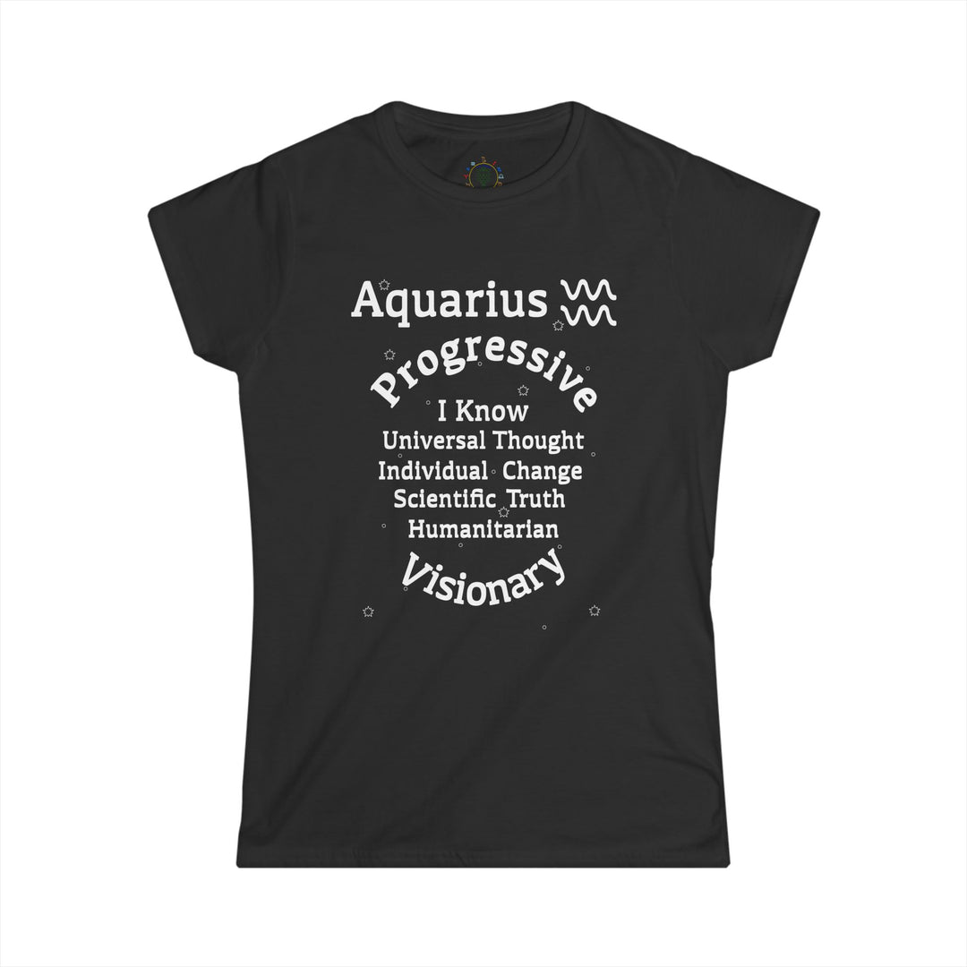 Aquarius  Zodiac Trait Tee – Women’s Affirmation Series | AZ360