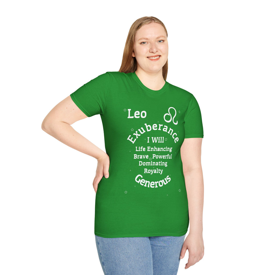 Leo Zodiac Affirmation Tee
