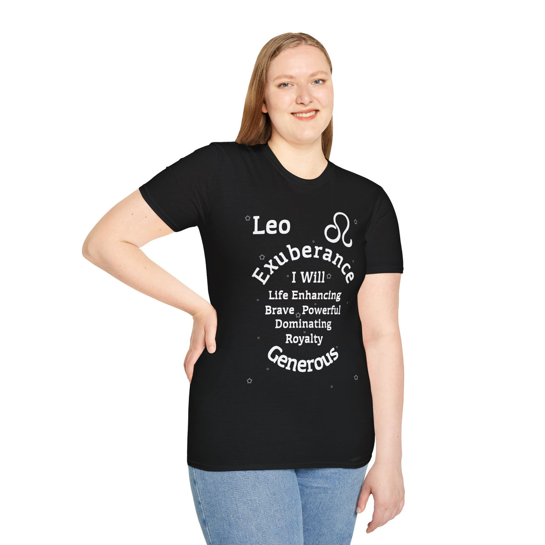 Leo Zodiac Affirmation Tee
