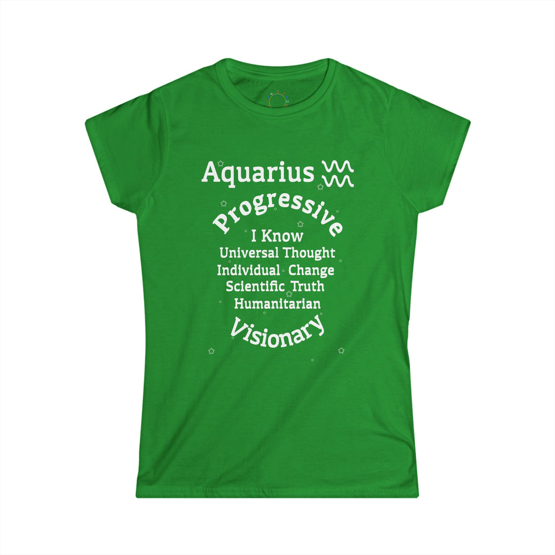 Aquarius  Zodiac Trait Tee – Women’s Affirmation Series | AZ360