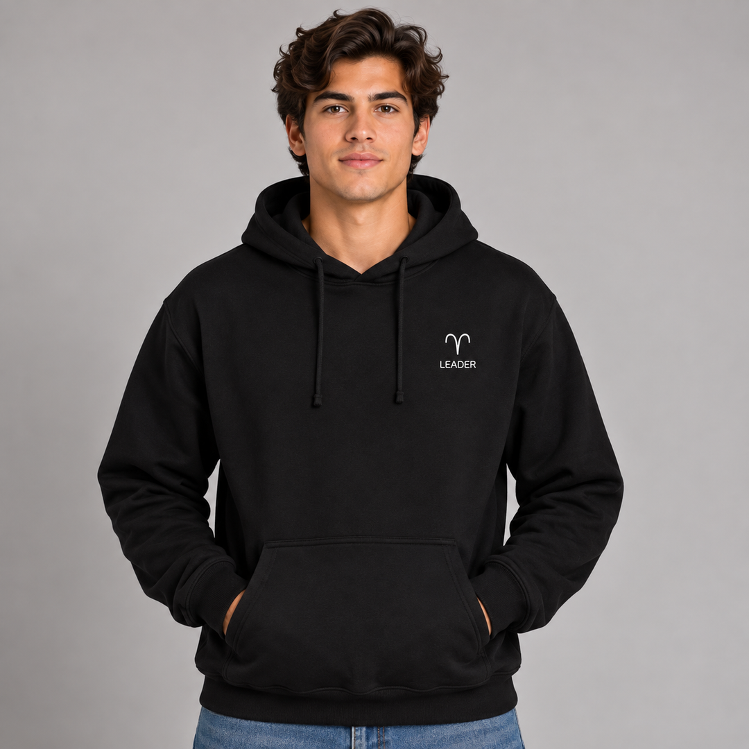 Aries Zodiac Hoodie — Leader Fire Sign Astrology Apparel