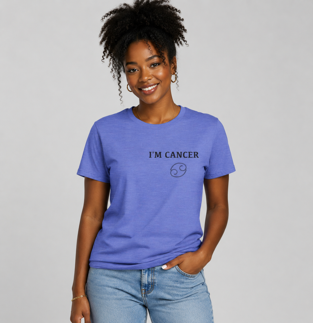 Cancer Zodiac Tee — I’m Cancer Water Sign Astrology Shirt for Emotional Strength