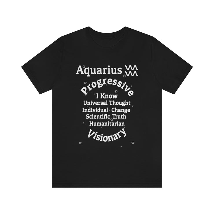 AstroZodiac Aquarius Unisex Shirt | Zodiac Sign Affirmation shirt | Horoscope shirt |