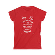 Leo Persona SoftTee | Zodiac Sign Affirmation shirt | Horoscope shirt |