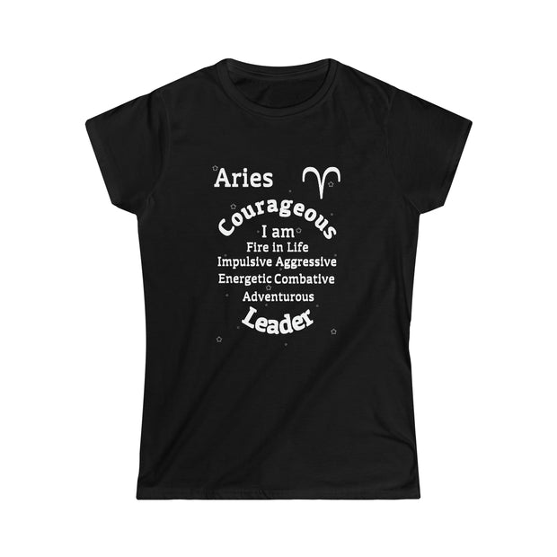 Aries Persona SoftTee | Zodiac Sign Affirmation shirt | Horoscope shirt |