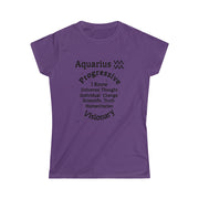 Aquarius Persona SoftTee | Zodiac Sign Affirmation shirt | Horoscope shirt |