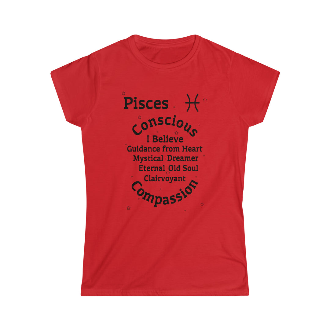 Pisces Persona SoftTee | Zodiac Sign Affirmation shirt | Horoscope shirt |