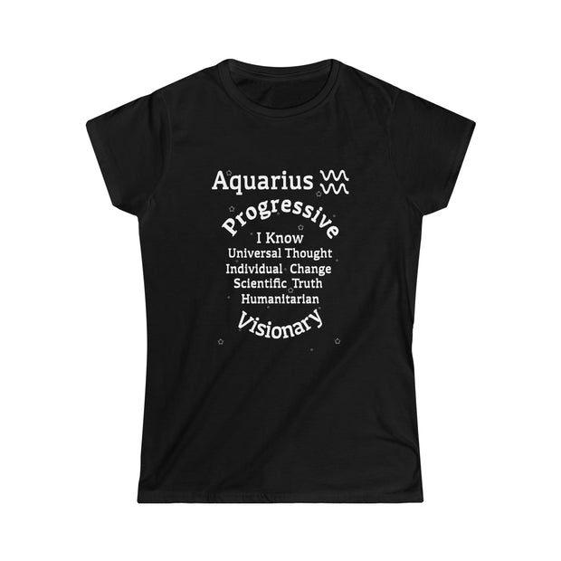 Aquarius Persona SoftTee | Zodiac Sign Affirmation shirt | Horoscope shirt |