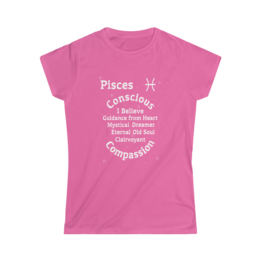 Pisces Persona SoftTee | Zodiac Sign Affirmation shirt | Horoscope shirt |