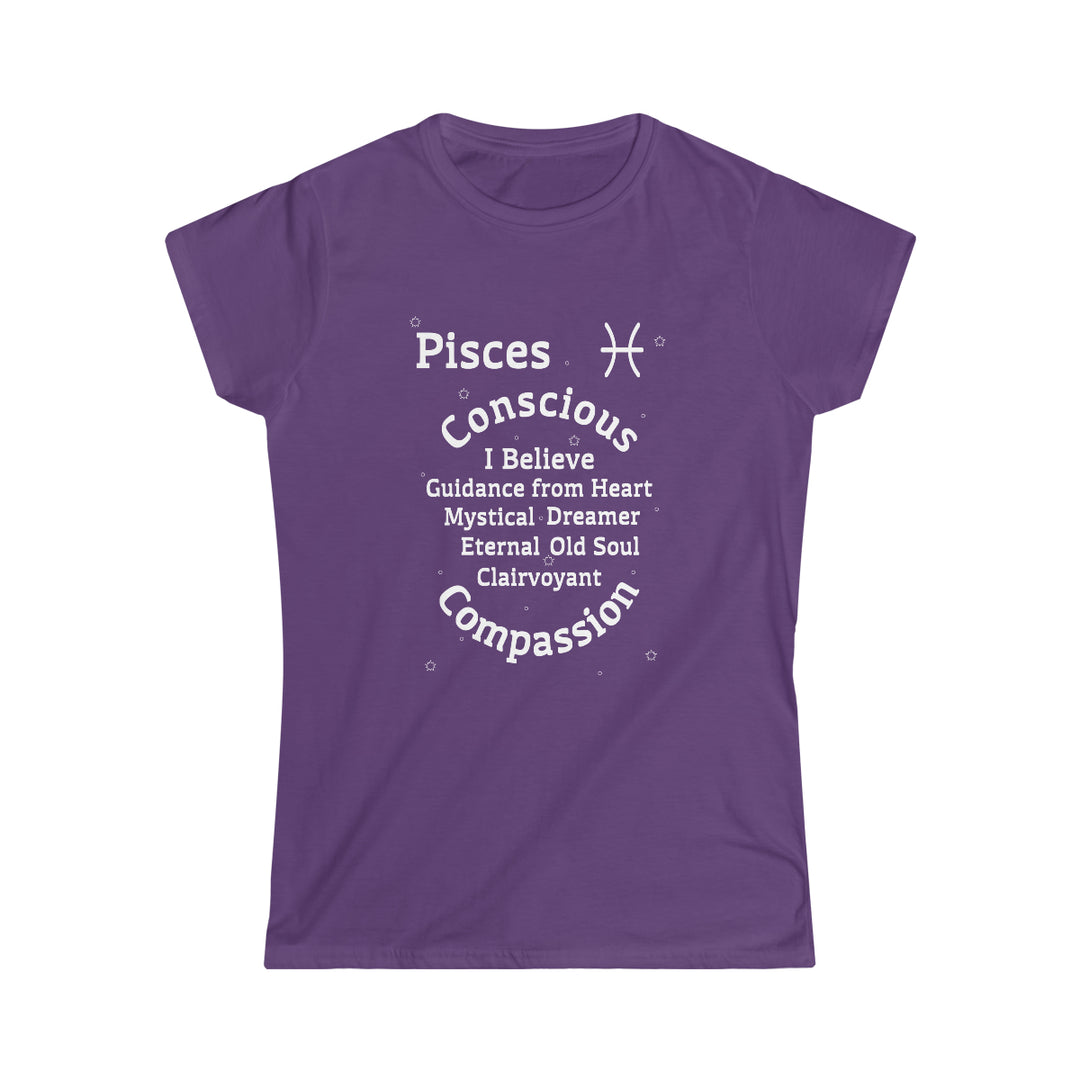 Pisces Persona SoftTee | Zodiac Sign Affirmation shirt | Horoscope shirt |