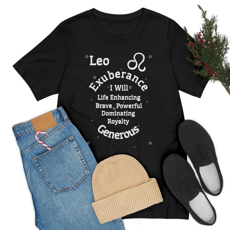 AstroZodiac Leo Unisex Shirt | Zodiac Sign Affirmation shirt | Horoscope shirt |