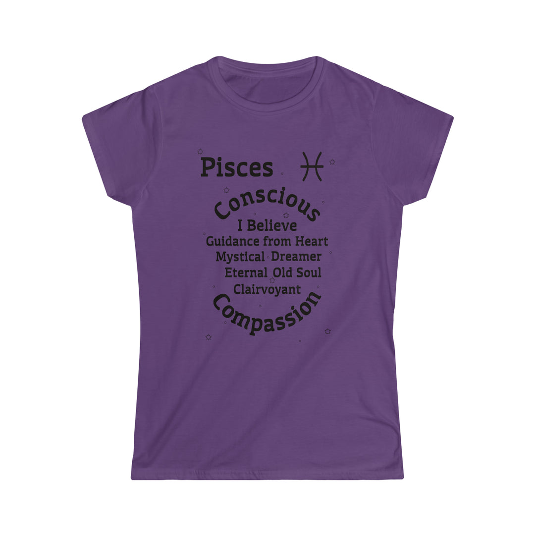 Pisces Persona SoftTee | Zodiac Sign Affirmation shirt | Horoscope shirt |