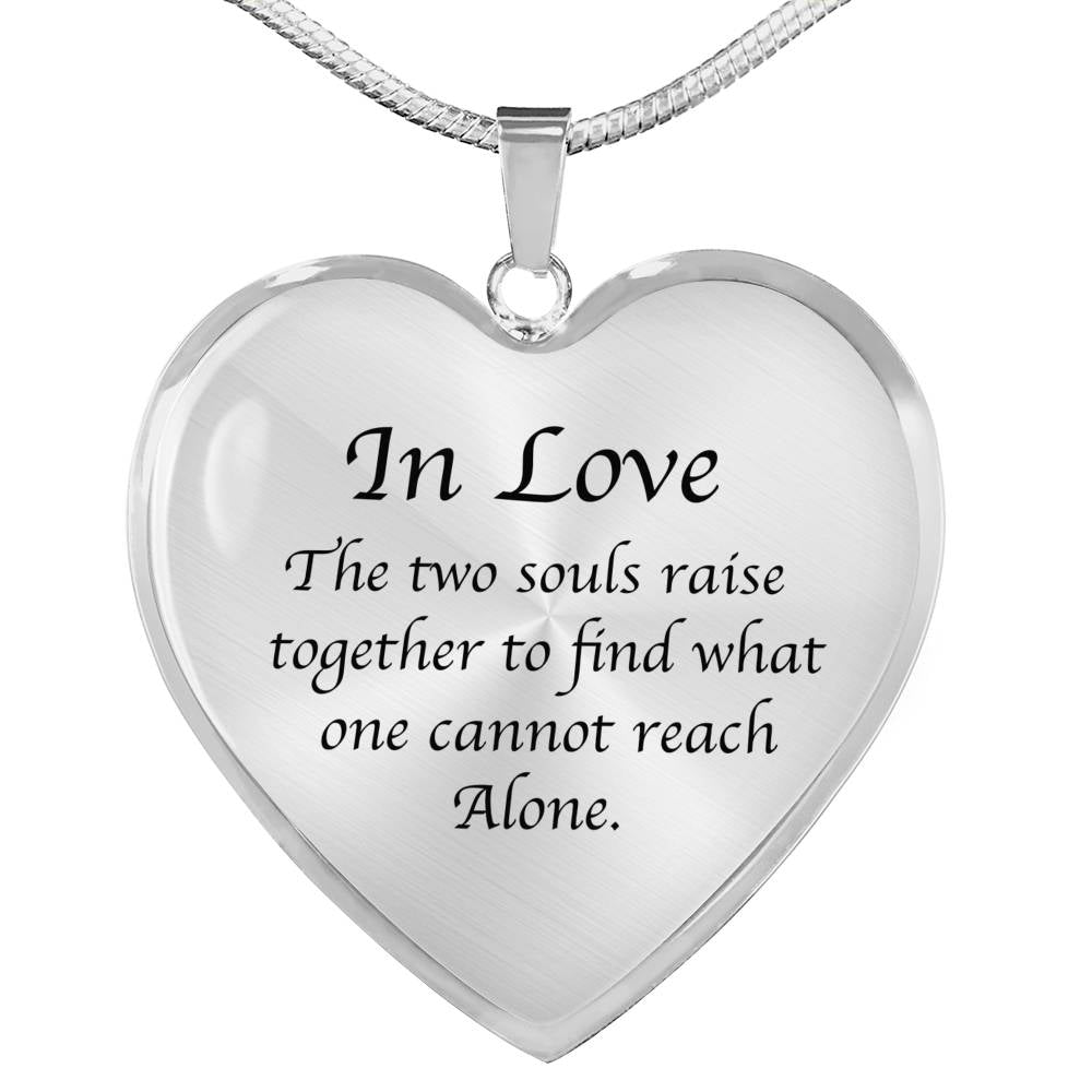 K. Gibran Heart Necklace - Life Science Awareness