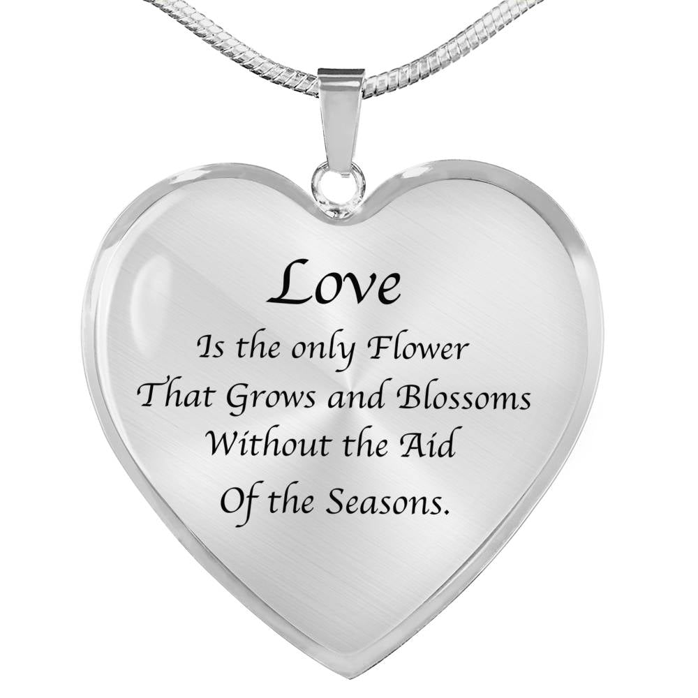 K. Gibran Collection | Stainless Steel or 18K Gold Plated | Heart Pendent - Life Science Awareness