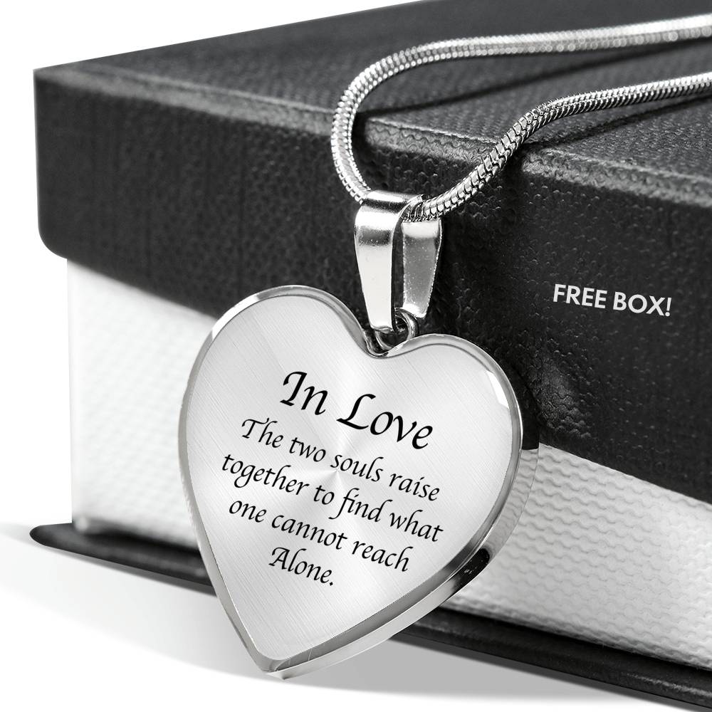 K. Gibran Heart Necklace - Life Science Awareness