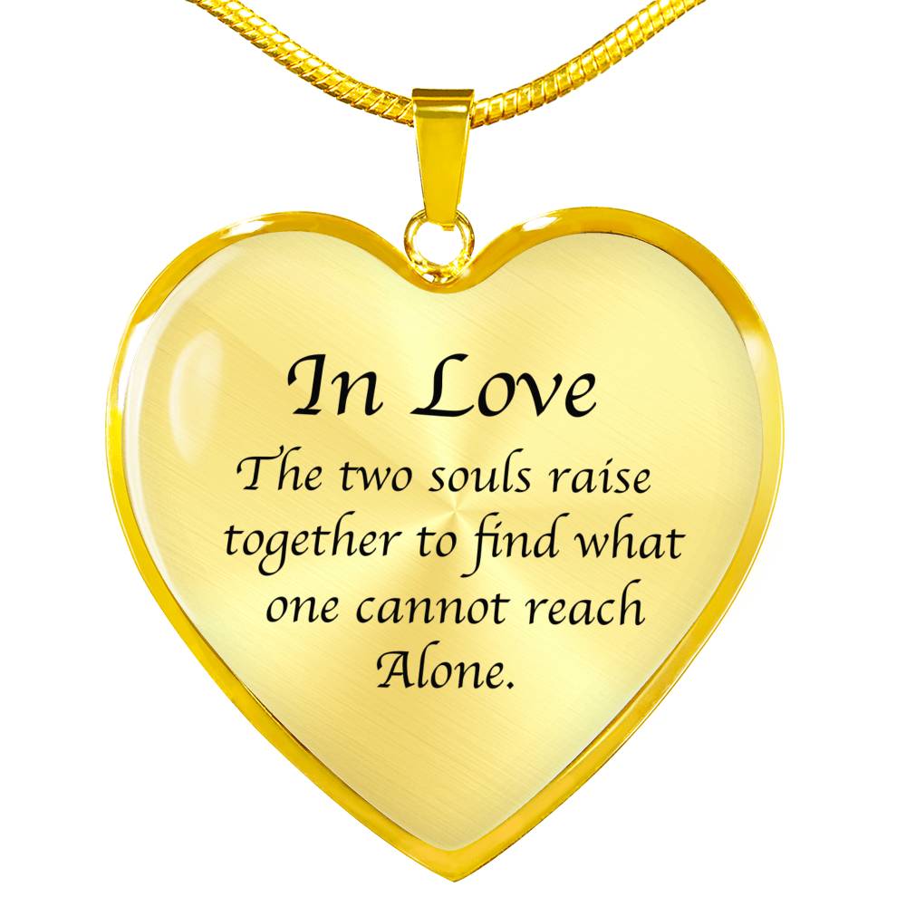 K. Gibran Heart Necklace - Life Science Awareness
