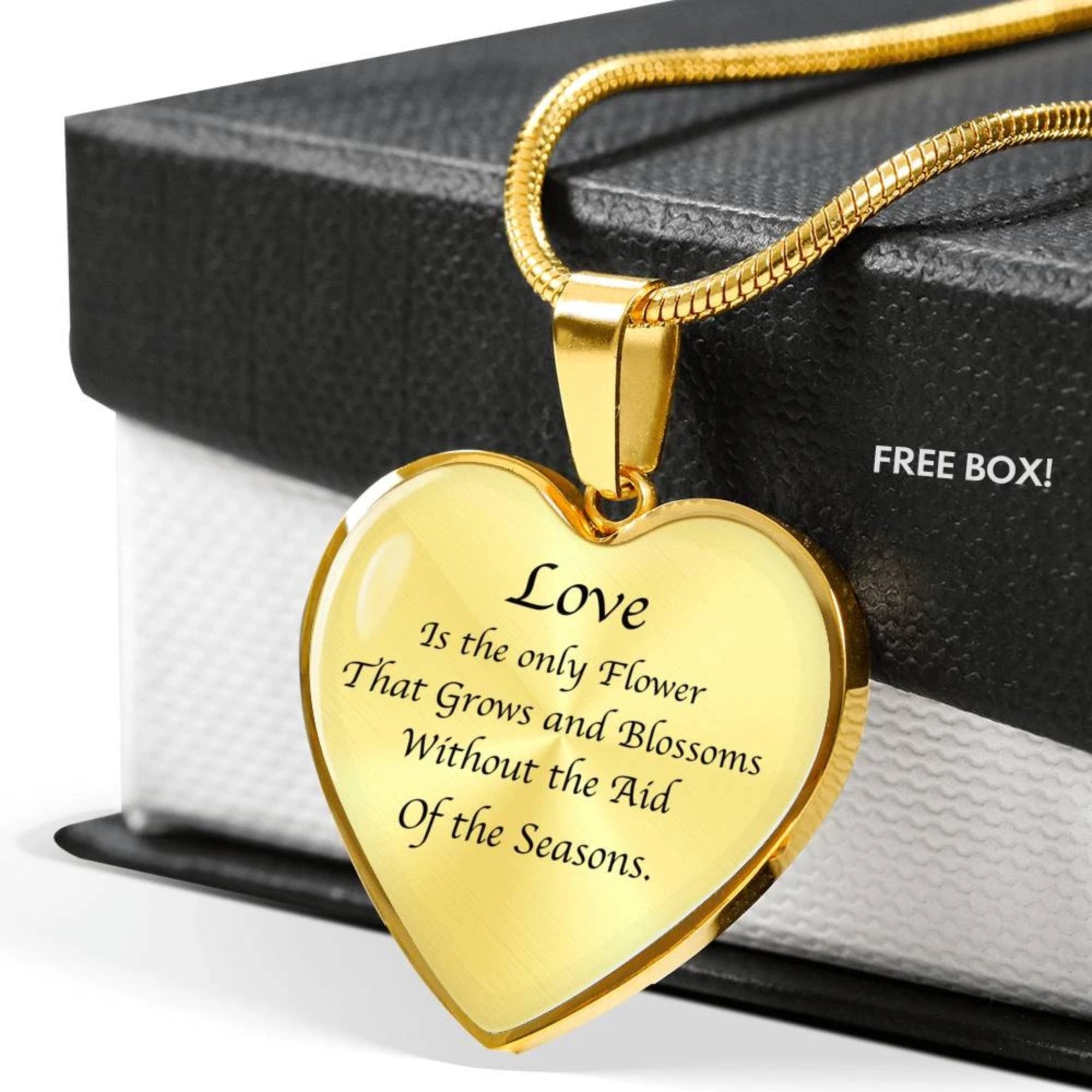 K. Gibran Collection | Stainless Steel or 18K Gold Plated | Heart Pendent - Life Science Awareness