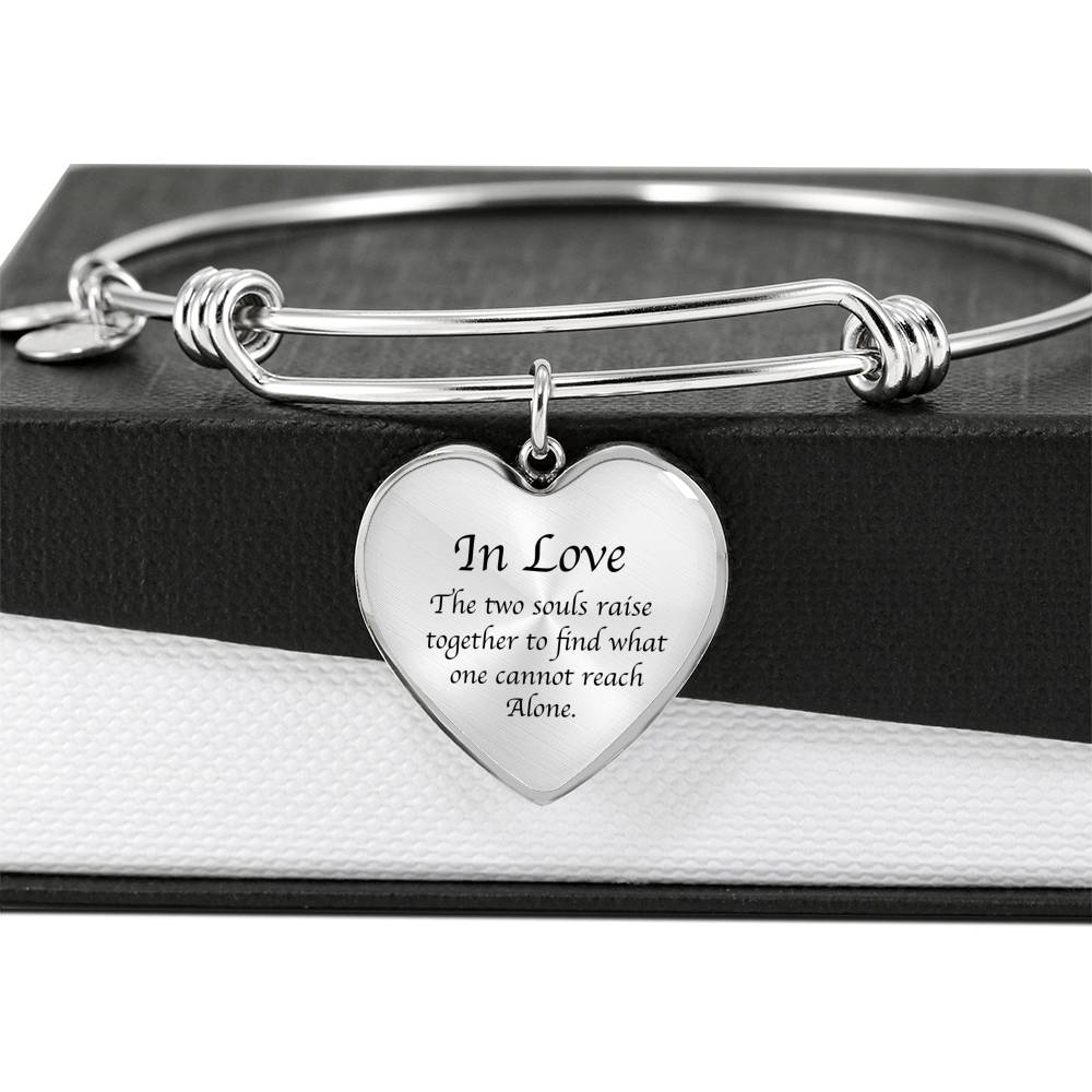K. Gibran Transparent Heart Bracelet - Life Science Awareness