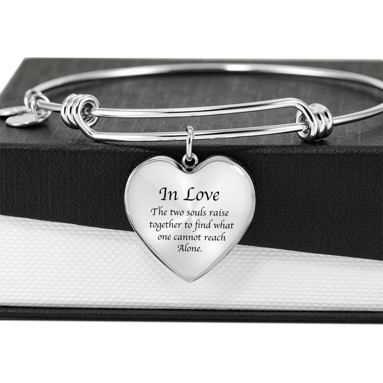 K. Gibran Transparent Heart Bracelet - Life Science Awareness