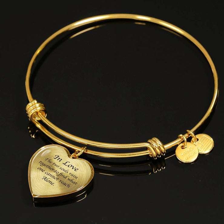 K. Gibran Transparent Heart Bracelet - Life Science Awareness