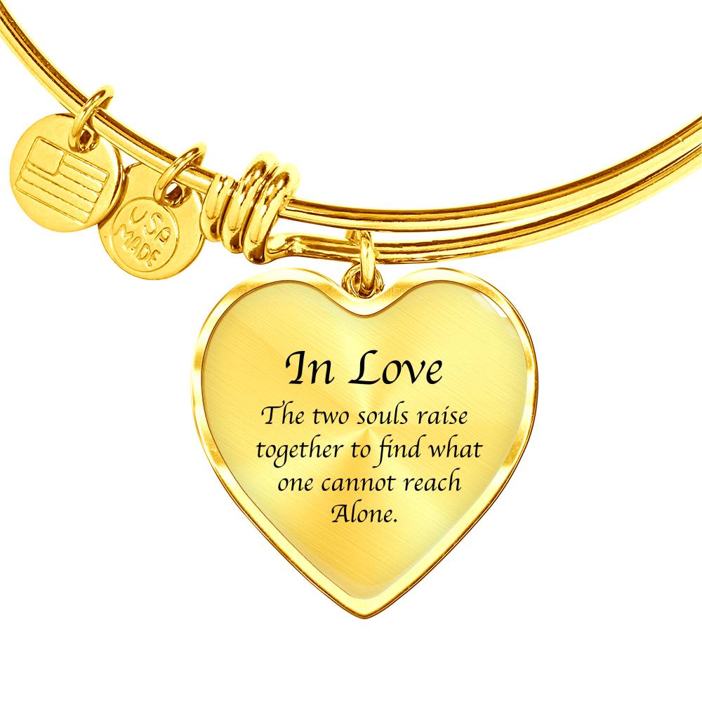 K. Gibran Transparent Heart Bracelet - Life Science Awareness
