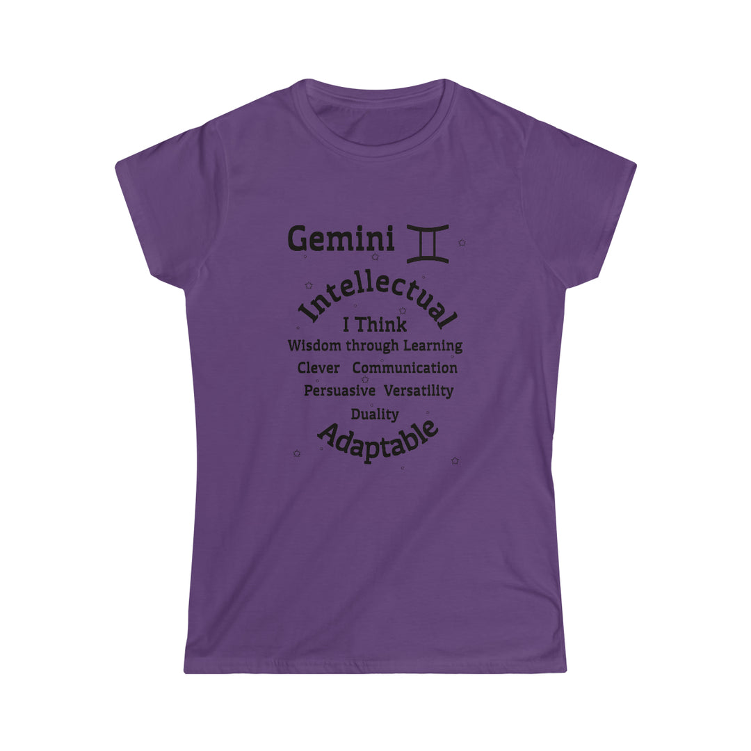 Gemini Persona SoftTee | Zodiac Sign Affirmation shirt | Horoscope shirt |