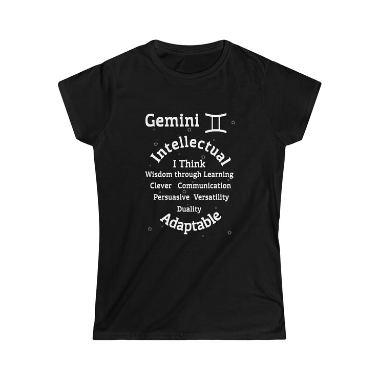 Gemini Persona SoftTee | Zodiac Sign Affirmation shirt | Horoscope shirt |