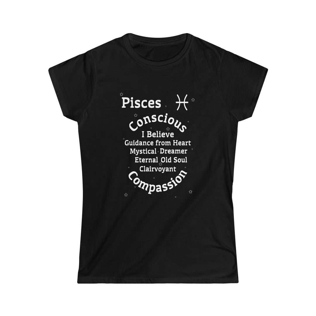 Pisces Persona SoftTee | Zodiac Sign Affirmation shirt | Horoscope shirt |
