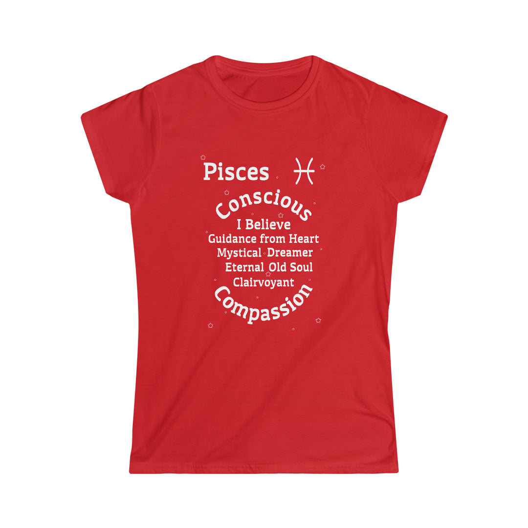 Pisces Persona SoftTee | Zodiac Sign Affirmation shirt | Horoscope shirt |