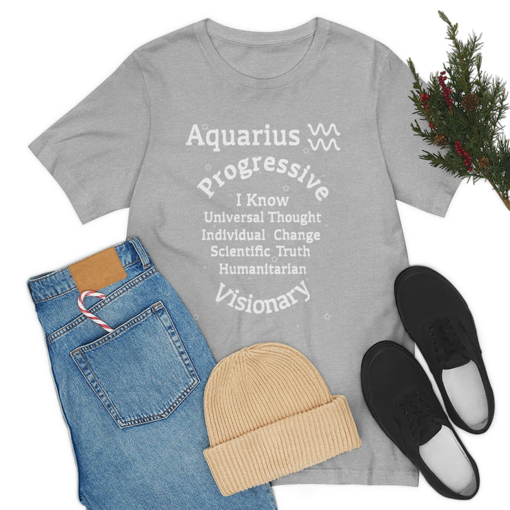 AstroZodiac Aquarius Unisex Shirt | Zodiac Sign Affirmation shirt | Horoscope shirt |