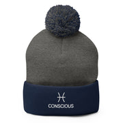 Pisces Conscious Pom-Beanie