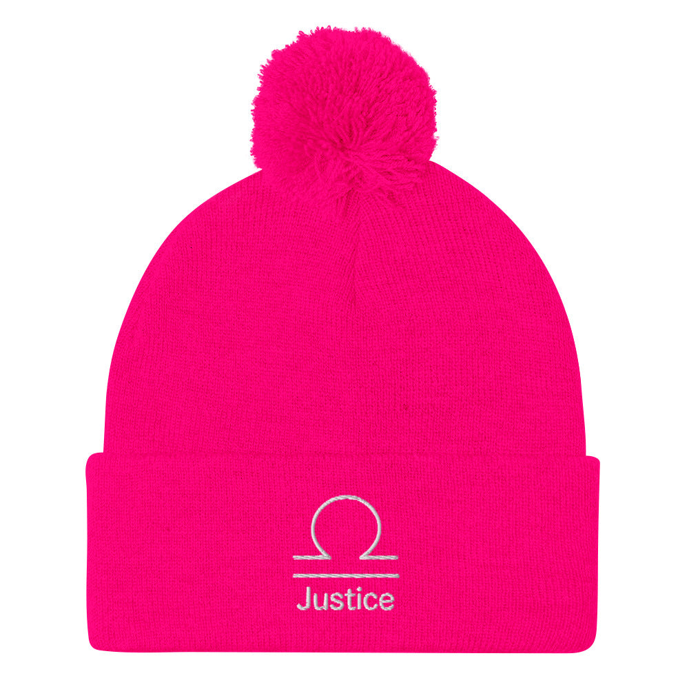 Libra Pom Beanie – Justice